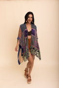 Boho Bliss Burnout Velvet Kimono