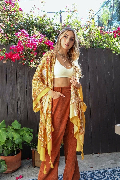 Moroccan Touch Tapestry Kimono